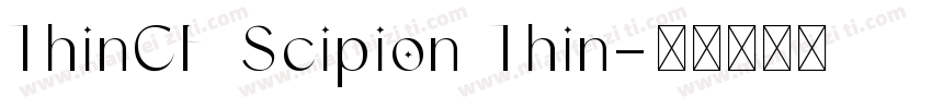 ThinCF Scipion Thin字体转换